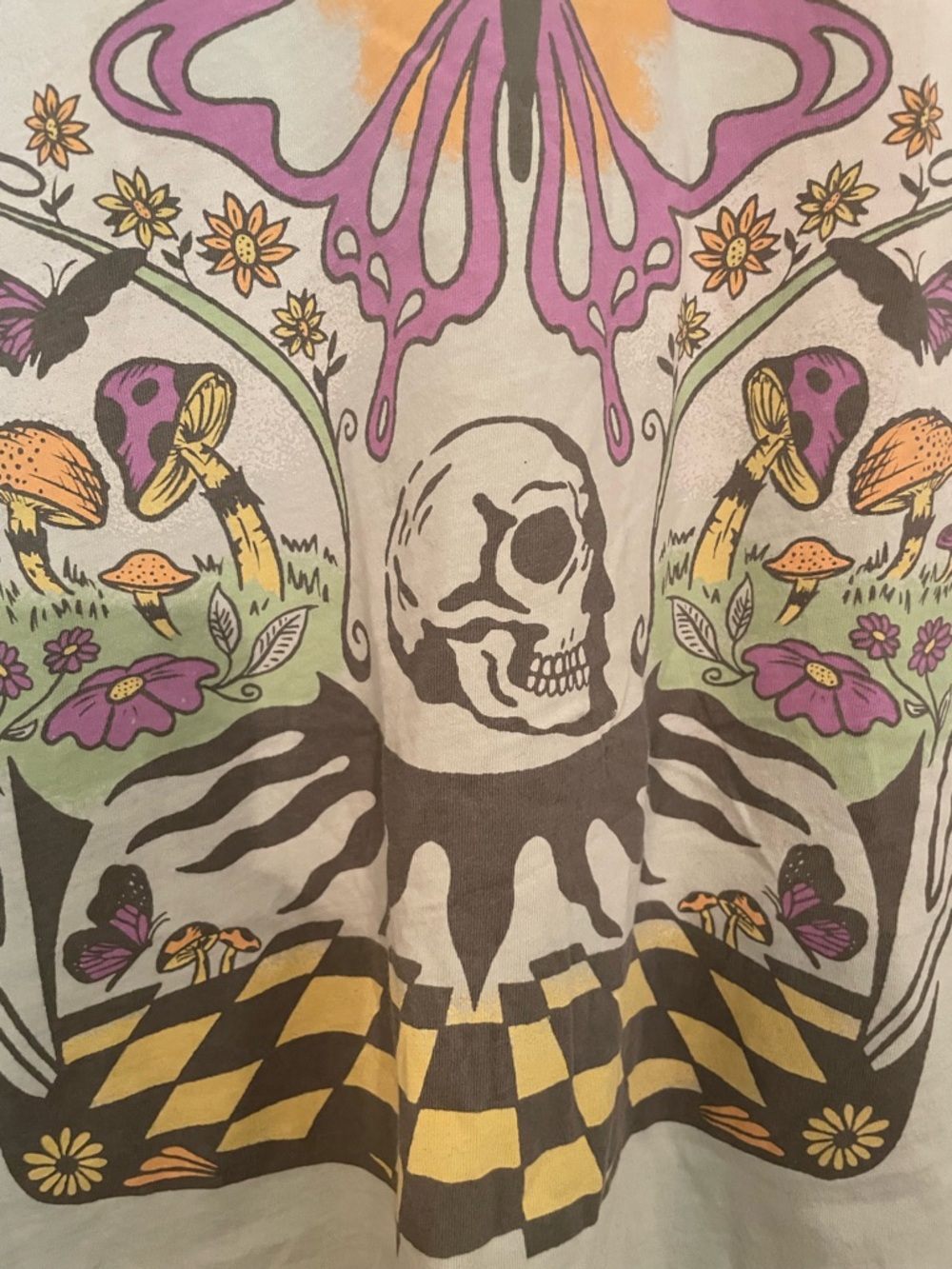 Band Tee Grateful Dead Butterfly Pastel Size S Oversized. - Picture 3 of 6